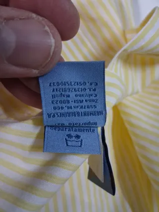 Camicia Uomo Harmont & Blaine Gialla Taglia XXL