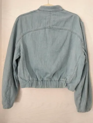 Chaqueta bomber vaquera Zara azul