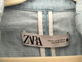 Chaqueta bomber vaquera Zara azul