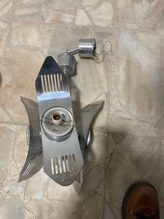 Lote 3 Lámparas de techo Vintage,una de mesita