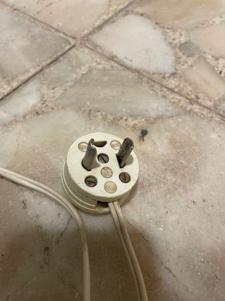 Lote 3 Lámparas de techo Vintage,una de mesita