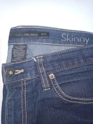 Pantalón Skinny Mujer Calvin Klein Azul