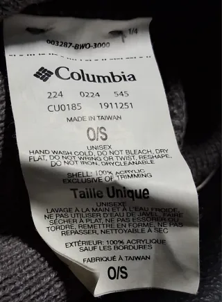 Columbia berretto di qualità grigio taglia unica