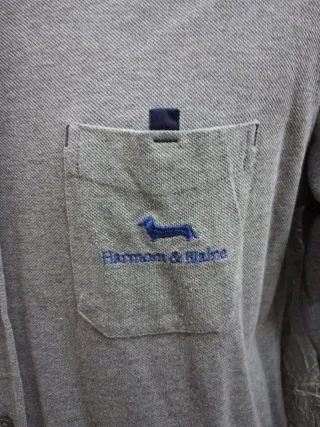 Camicia harmont e blaine Uomo Grigia L Puro cotone