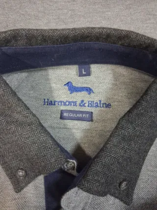 Camicia harmont e blaine Uomo Grigia L Puro cotone