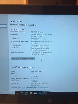 Lenovo Yoga 700 8GB RAM SSD 256GB Nvidia