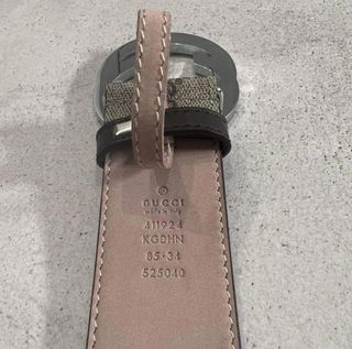 Cinturón Gucci GG Beige Marrón