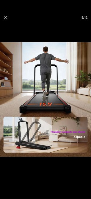 Tapis roulant pieghevole e inclinabile