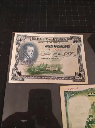 3 Billetes 100 Pesetas Banco de España