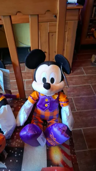 Pareja Peluches Mickey Minnie Halloween Disney