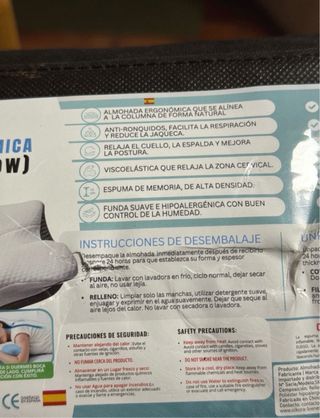 Almohada Cervical SILKORA Blanca