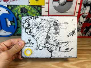 Lámina 3D Mapa Tierra Media Señor de los Anillos