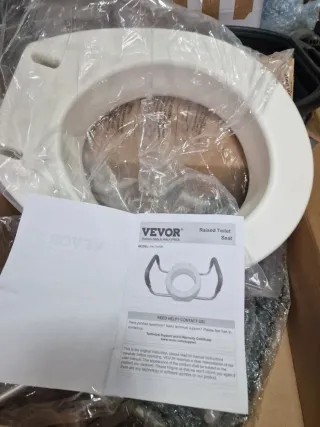 Asiento de baño elevador para ancianos vevor