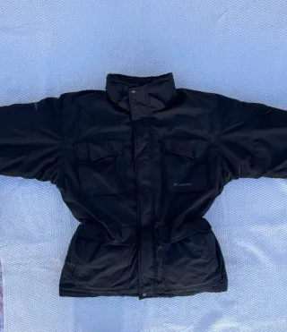Abrigo Columbia Plumas Negro