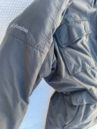 Abrigo Columbia Plumas Negro