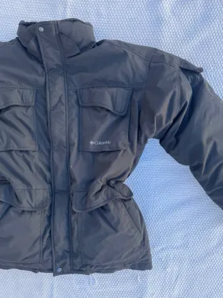Abrigo Columbia Plumas Negro