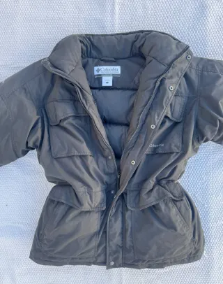 Abrigo Columbia Plumas Negro