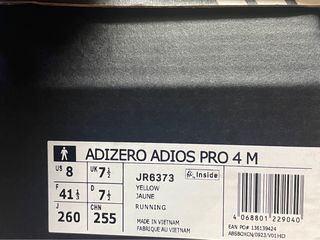 Adidas Adizero Adios Pro 4 Talla 41