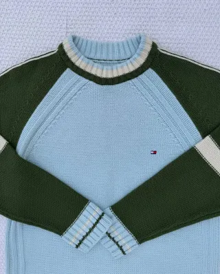 Jersey Tommy Hilfiger Azul y Verde