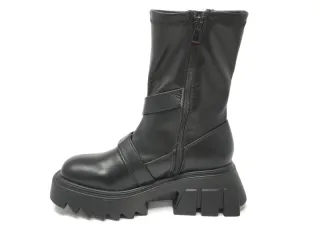 Botas plataforma negras con hebillas tallas 36/41