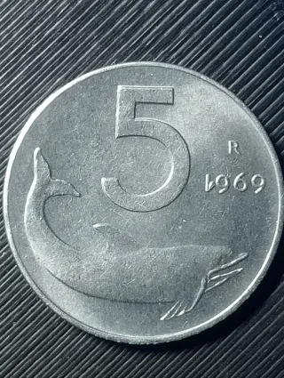 Moneta 1969 Repubblica Italiana variante