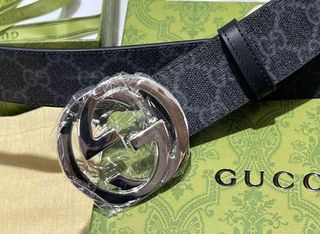 Cintura Gucci Nero e Argento