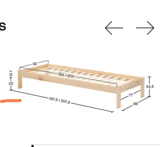 Cama individual Montessori (marca Lufe)con cajones