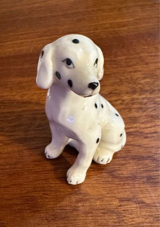 Lote 3 figuras perros cerámica Dalmata