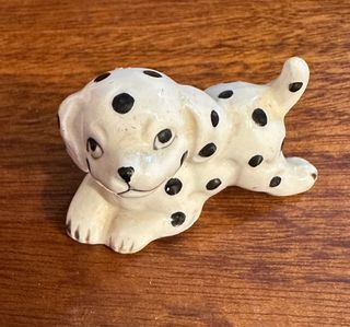 Lote 3 figuras perros cerámica Dalmata