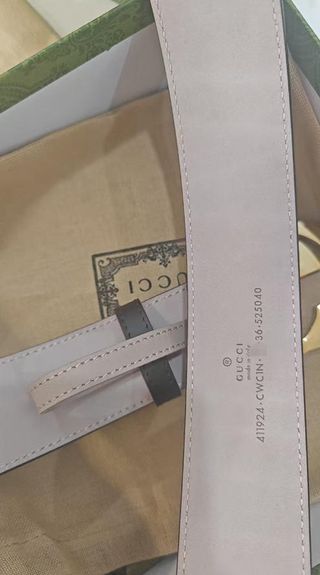 Cinturón Gucci GG Beige Dorado