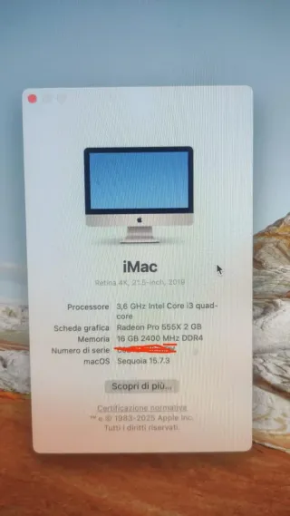 Apple iMac 2019 21.5 Retina 4K