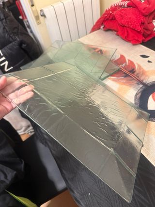 5 Platos de Vidrio Fundido nuevos