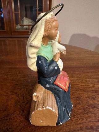 Figura Virgen María y Niño Jesús