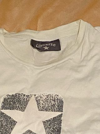 Maglietta Converse Bianca con Logo