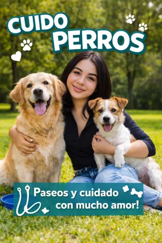 Paseadora y cuidadora de perros