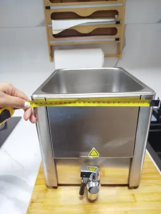 FREIDORA INDUSTRIAL 8L CON GRIFO