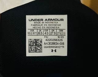 Under Armour Zapatillas Baloncesto Negras y Blanca