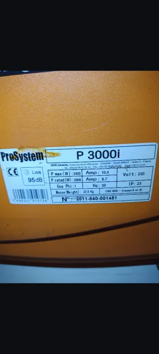 Despiece Generador Inverter ProSystem