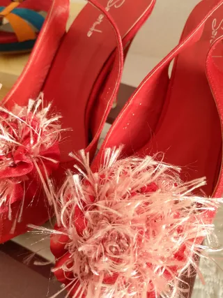 Zapatos de fiesta rojos talla 40