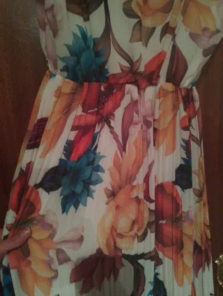 Vestido largo estampado floral