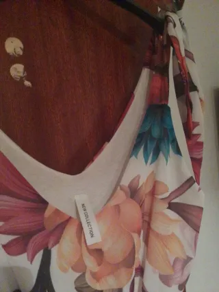 Vestido largo estampado floral