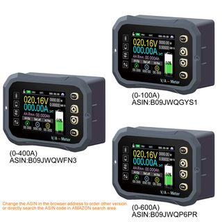 Fyearfly monitor batería 0‑120V 600A BT LCD