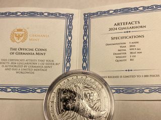 Monedas Gjallarhorn 1 oz Germania Mint + 1 oz