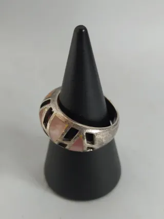 Anillo Plata 925 con Nácar Rosa - 5.39g