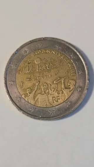 Moneda 2€ 30 Aniversario Fête de la Musique 2011