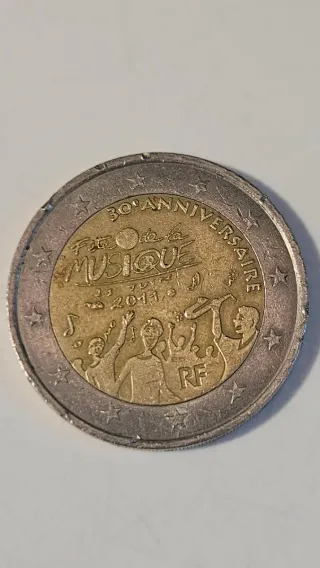 Moneda 2€ 30 Aniversario Fête de la Musique 2011