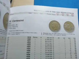 Moneta Regno Italia 10 centesimi 1919