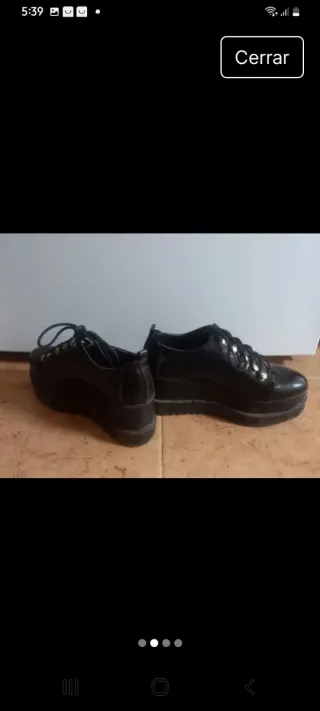 Zapatos negros charol plataforma