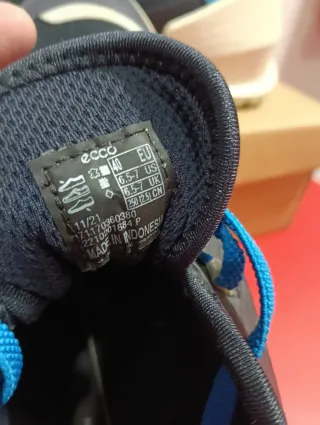 Zapatillas ECCO Talla 40 Azul/Negro