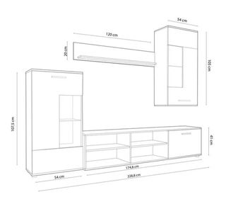 Mueble modular blanco